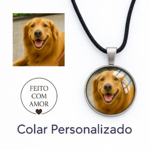 Colar Personalizado com a foto do seu Pet